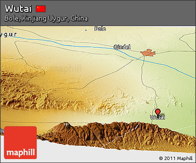 Physical Panoramic Map of Wutai