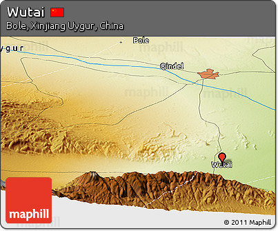 Physical Panoramic Map of Wutai