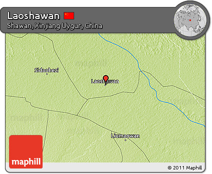 Physical 3D Map of Laoshawan