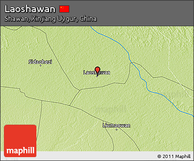 Physical 3D Map of Laoshawan
