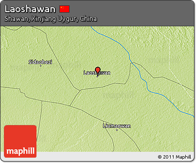 Physical 3D Map of Laoshawan