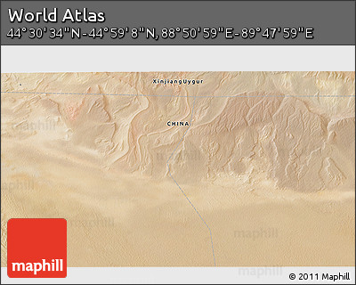 Satellite 3D Map of the Area around 44° 44' 51" N, 89° 19' 29" E