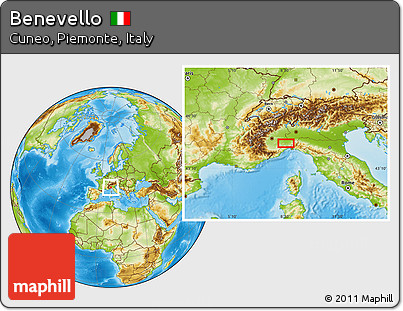 Physical Location Map of Benevello