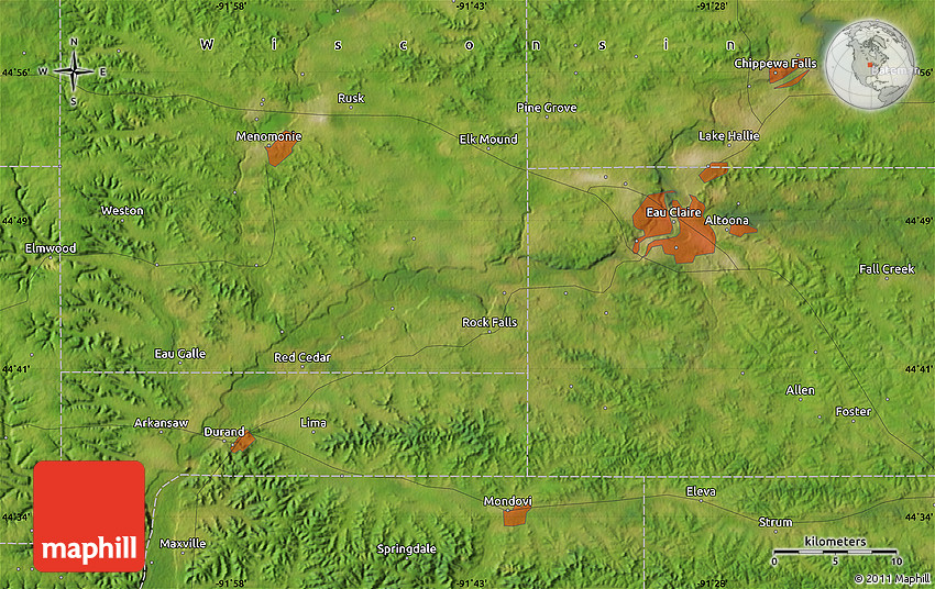 Satellite Map of Knapp