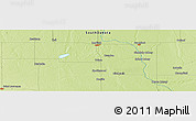 Physical Panoramic Map of the area around 44° 44' 51" N, 98° 31' 30" W