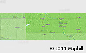 Political Panoramic Map of the area around 44° 44' 51" N, 98° 31' 30" W