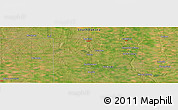 Satellite Panoramic Map of the area around 44° 44' 51" N, 98° 31' 30" W