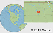 Savanna Style Location Map of the area around 44° 44' 51" N, 99° 22' 30" W