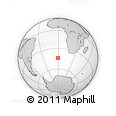 Outline Map of the Area around 44° 2' 4" S, 0° 46' 30" W, rectangular outline