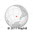 Outline Map of the Area around 44° 2' 4" S, 102° 46' 30" W, rectangular outline