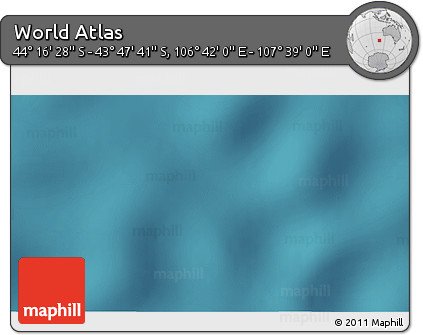 Satellite 3D Map of the Area around 44° 2' 4" S, 107° 10' 30" E