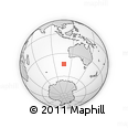 Outline Map of the Area around 44° 2' 4" S, 107° 10' 30" E, rectangular outline