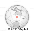 Outline Map of the Area around 44° 2' 4" S, 125° 52' 30" E, rectangular outline