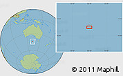 Savanna Style Location Map of the area around 44° 2' 4" S, 132° 40' 30" E