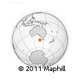 Outline Map of the Area around 44° 2' 4" S, 137° 46' 30" E, rectangular outline