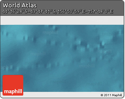 Satellite 3D Map of the Area around 44° 2' 4" S, 157° 19' 29" E