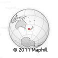Outline Map of the Area around 44° 2' 4" S, 162° 25' 30" E, rectangular outline