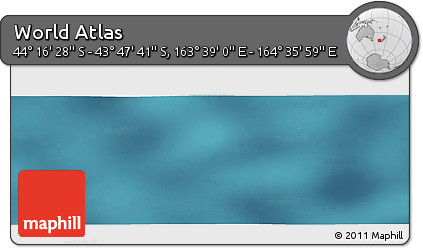 Satellite Panoramic Map of the Area around 44° 2' 4" S, 164° 7' 30" E