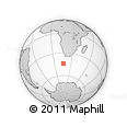 Outline Map of the Area around 44° 2' 4" S, 16° 13' 30" E, rectangular outline