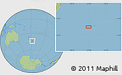 Savanna Style Location Map of the area around 44° 2' 4" S, 177° 34' 29" W