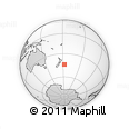 Outline Map of the Area around 44° 2' 4" S, 177° 34' 29" W, rectangular outline