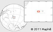 Blank Location Map of the area around 44° 2' 4" S, 178° 25' 30" W