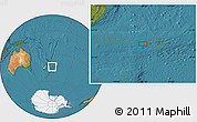 Satellite Location Map of the area around 44° 2' 4" S, 178° 25' 30" W