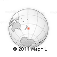 Outline Map of the Area around 44° 2' 4" S, 178° 25' 30" W, rectangular outline