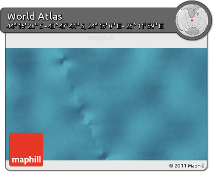 Satellite 3D Map of the Area around 44° 2' 4" S, 24° 43' 30" E
