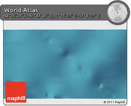 Satellite 3D Map of the Area around 44° 2' 4" S, 30° 40' 29" E