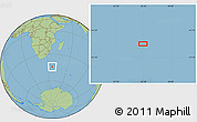 Savanna Style Location Map of the area around 44° 2' 4" S, 36° 37' 30" E