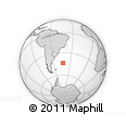 Outline Map of the Area around 44° 2' 4" S, 43° 16' 29" W, rectangular outline