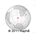 Outline Map of the Area around 44° 2' 4" S, 4° 19' 30" E, rectangular outline