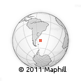 Outline Map of the Area around 44° 2' 4" S, 51° 46' 29" W, rectangular outline