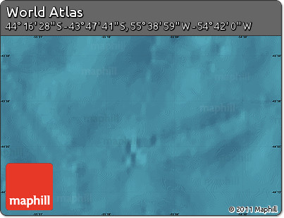 Satellite Map of the Area around 44° 2' 4" S, 55° 10' 29" W