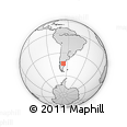 Outline Map of the Area around 44° 2' 4" S, 67° 4' 29" W, rectangular outline