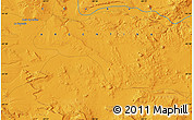 Political Map of the area around 44° 2' 4" S, 68° 46' 30" W