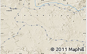 Shaded Relief Map of the area around 44° 2' 4" S, 68° 46' 30" W