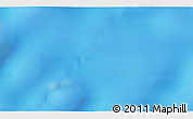 Physical 3D Map of the area around 44° 2' 4" S, 75° 43' 29" E
