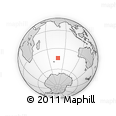 Outline Map of the Area around 44° 2' 4" S, 78° 16' 30" E, rectangular outline