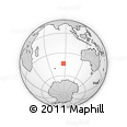 Outline Map of the Area around 44° 2' 4" S, 86° 46' 30" E, rectangular outline