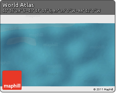 Satellite 3D Map of the Area around 44° 2' 4" S, 89° 10' 30" W