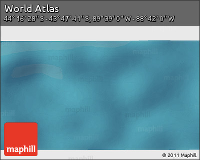 Satellite 3D Map of the Area around 44° 2' 4" S, 89° 10' 30" W