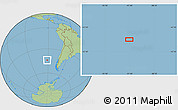Savanna Style Location Map of the area around 44° 2' 4" S, 91° 43' 29" W