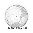 Outline Map of the Area around 44° 27' 46" S, 101° 55' 30" W, rectangular outline
