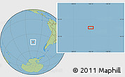 Savanna Style Location Map of the area around 44° 27' 46" S, 106° 10' 30" W