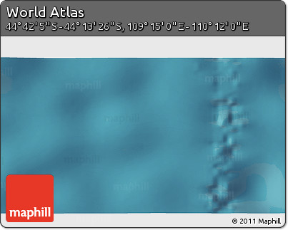 Satellite 3D Map of the Area around 44° 27' 46" S, 109° 43' 29" E