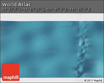Satellite 3D Map of the Area around 44° 27' 46" S, 109° 43' 29" E