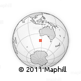 Outline Map of the Area around 44° 27' 46" S, 116° 31' 30" E, rectangular outline