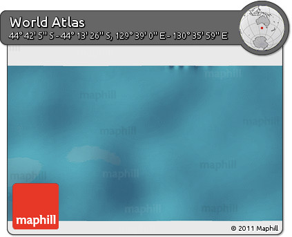 Satellite 3D Map of the Area around 44° 27' 46" S, 130° 7' 30" E